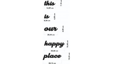 Dekoratif Tablo This Is Our Happy Place 